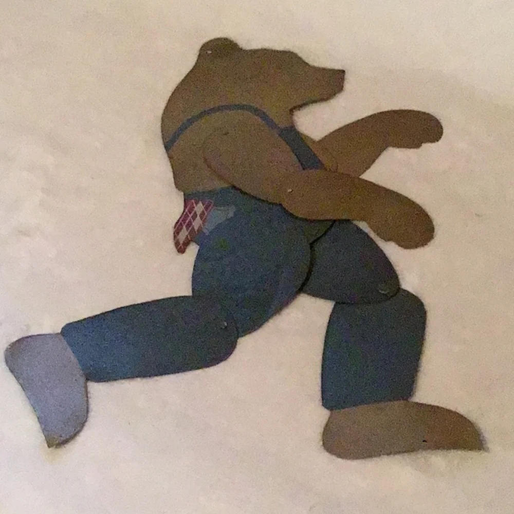 Jointed metal bear